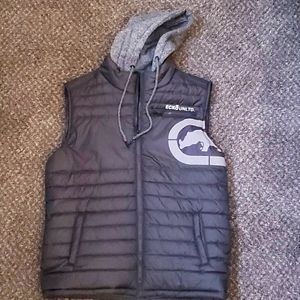 Ecko unlimited hooded puff vest